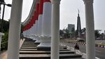 Ikon Kota Bogor Bersolek Merah Putih Sambut HUT ke-81 RI