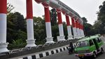 Ikon Kota Bogor Bersolek Merah Putih Sambut HUT ke-81 RI