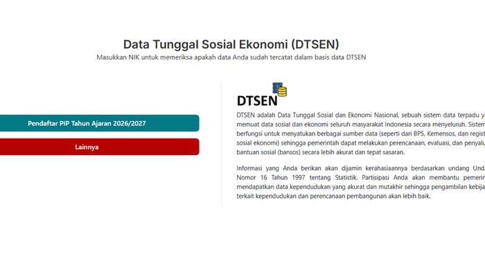 Cara cek desil di DTSEN untuk daftar KIP Kuliah 2026.