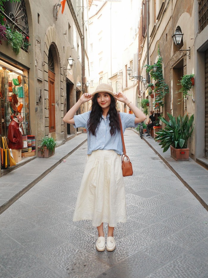 Febby Rastanty liburan ke Italia