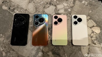 Warna-warni Huawei Pura 90s Pro dan Pura 90s Pro Max. Kira-kira kapan ya peluncuran dua ponsel ini di Indonesia? Foto: Virgina Maulita Putri/detikINET
