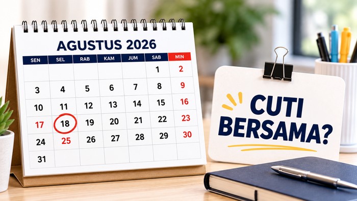 Ilustrasi cuti bersama apakah jatuh pada 18 Agustus 2026.