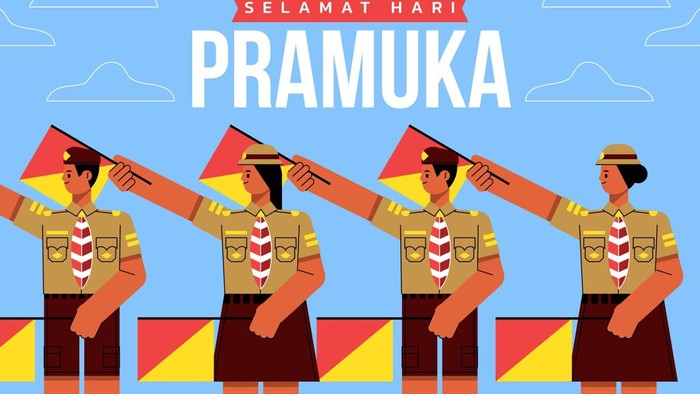 Ilustrasi Hari Pramuka 2026