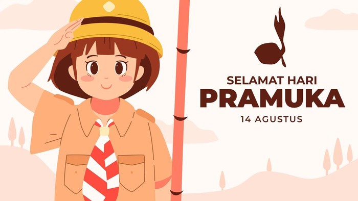 Ilustrasi Ucapan Selamat Hari Pramuka 2026