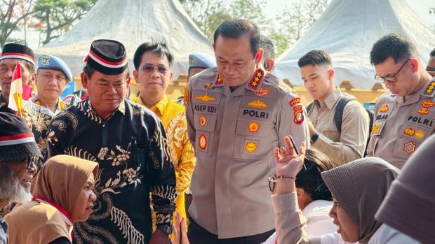 Kapolda Metro Jaya Komjen Asep Edi Suheri meresmikan 5 Jembatan Merah Putih Presisi, Kamis (13/8/2026).