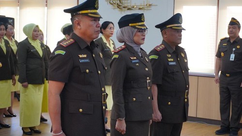 Proses pelantikan Tiga Kajari di Kejati Bali, Kamis (13/8/2026)