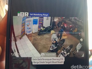 Ngeri! Detik-detik Wanita di Cimahi Disabet Sajam OTK