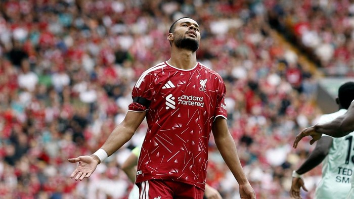 Soccer Football - Pre Season Friendly - Liverpool v AS Monaco - Anfield, Liverpool, Britain - August 9, 2026 Liverpools Cody Gakpo reacts Action Images via Reuters/Jason Cairnduff