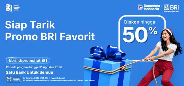 Daftar Promo BRI Spesial HUT Ke-81 RI
