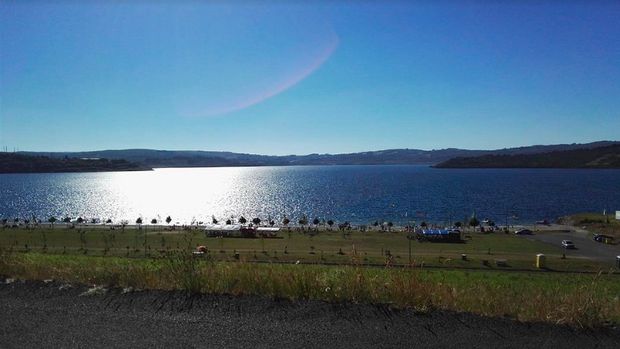 Danau As Pontes di Spanyol dulunya bekas tambang.