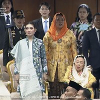 Gaya Selvi Ananda di Sidang Tahunan MPR, Pakai Kebaya Lapis Floral