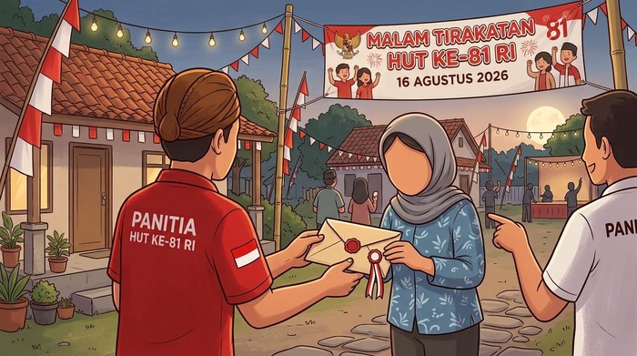 Ilustrasi Undangan Malam Tirakatan