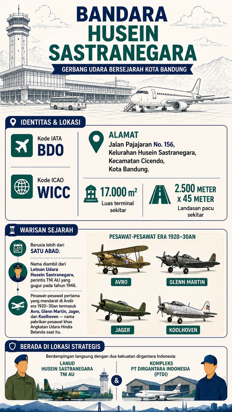 Infografis Bandara Husein Sastranegara Infografis Bandara Husein Sastranegara