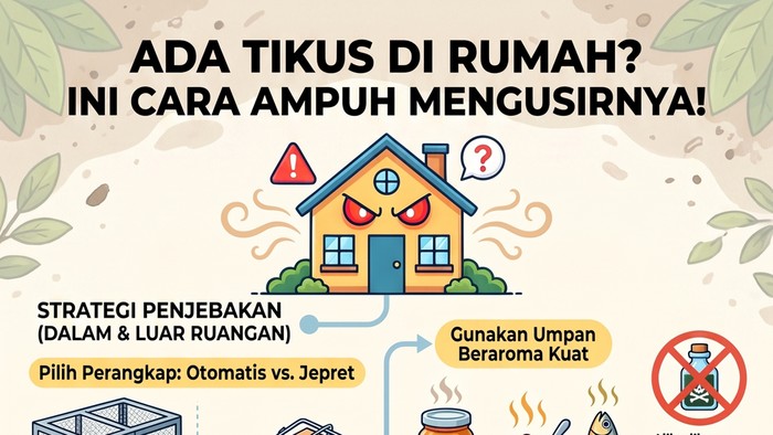 Infografis cara mengusir tikus