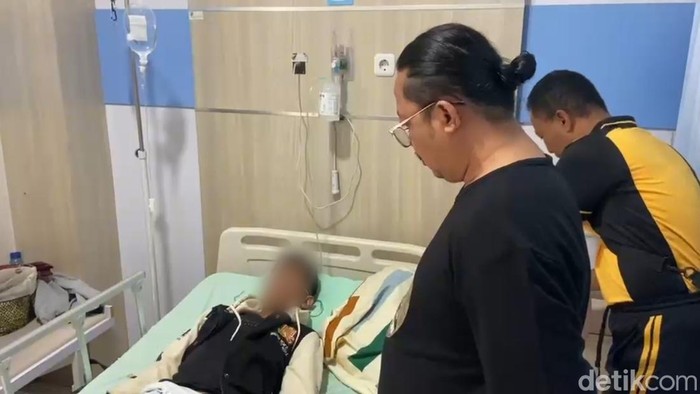 Kondisi siswa SMPN di Pekalongan korban pengeroyokan.
