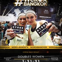 Luna Maya berhasil meraih personal best (PB) pada kategori Doubles Women dengan catatan waktu 1 jam 31 menit 31 detik di ajang olahraga yang digelar pada Kamis (13/8). Foto: Instagram/@lunamaya