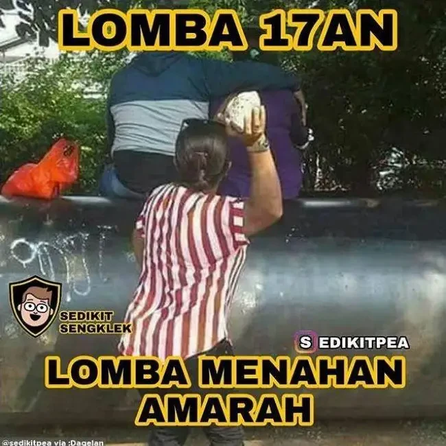 Lomba yang paling sulit buat si pemilik kesabaran setipis tisu. Foto: Instagram/@sedikitpea