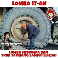 Lomba bukan sembarang lomba. Ini sih takut para penontonnya udah keburu pulang sebelum selesai. Foto: Instagram/@recehtapiviral