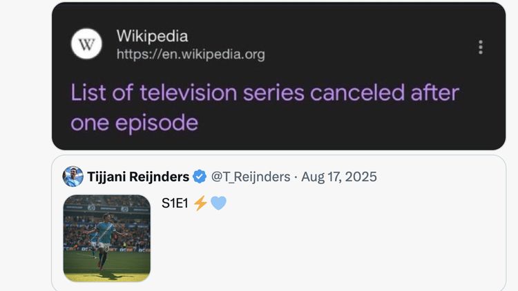 Meme Tijjani Reijnders Cuma Stay 1 Season di Man City