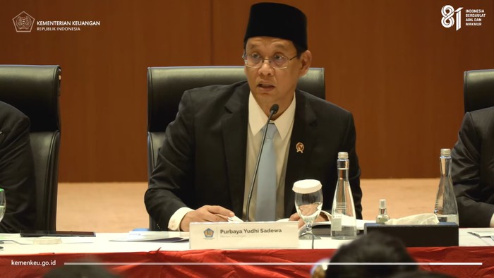 Menteri Keuangan, Purbaya Yudhi Sadewa di Konferensi Pers RAPBN dan Nota Keuangan Tahun Anggaran 2027