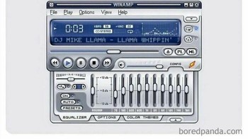 Katanya UI terbaik dipegang oleh Winamp, setuju? Foto: noconnostalgia via Bored Panda