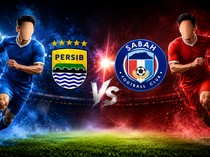 Penalti Peralta Buat Persib Unggul 1-0 dari Sabah FC di Babak Pertama
