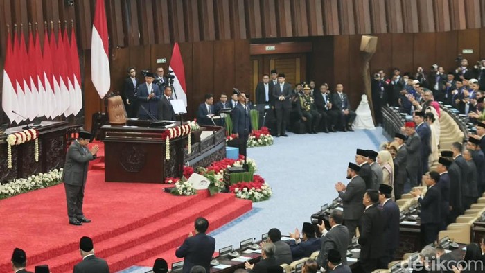 Sidang Tahunan MPR RI dan Sidang Bersama DPR-DPD RI digelar di kompleks parlemen, Senayan, Jakarta, Jumat (14/8/2026). Presiden Prabowo Subianto menyampaikan Pidato Kenegaraan dalam agenda tahunan tersebut.