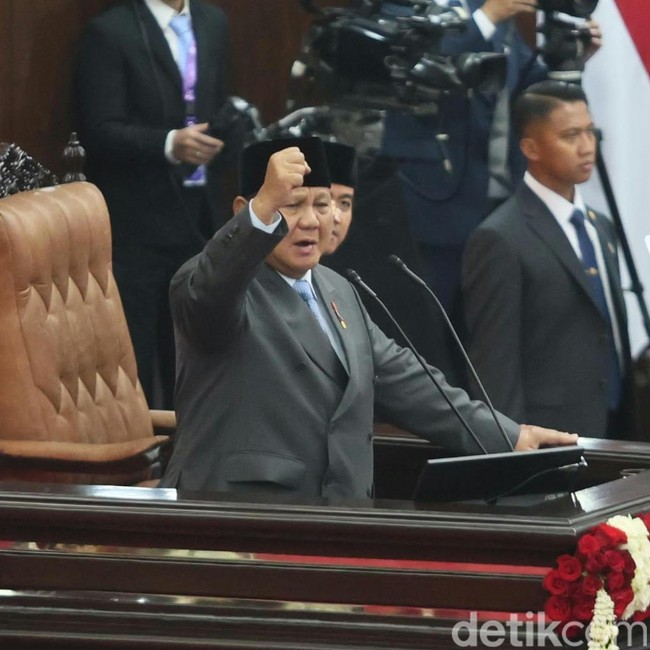 Momen Prabowo Pidato di Sidang Tahunan MPR