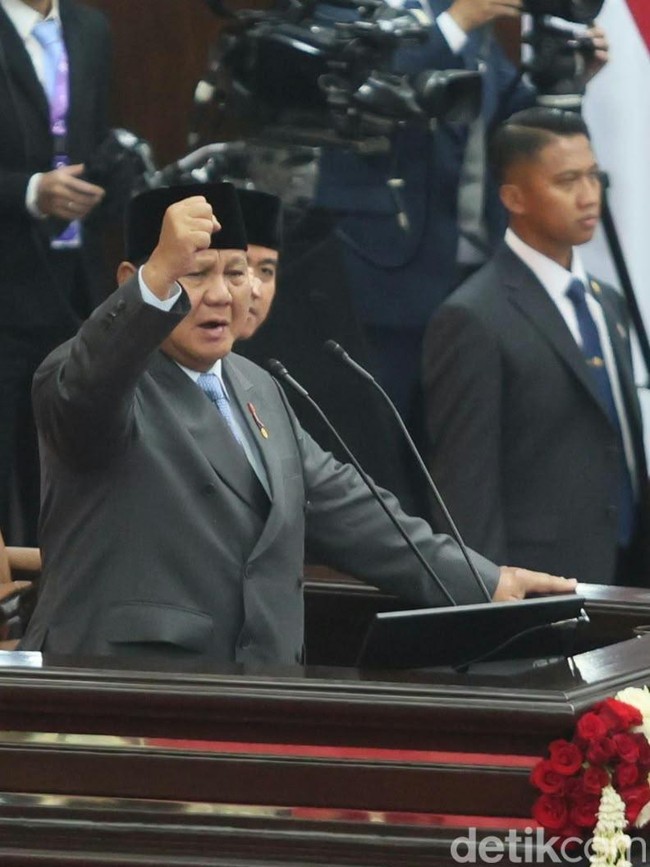 Momen Prabowo Pidato di Sidang Tahunan MPR