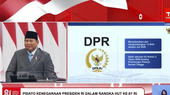 Presiden Prabowo Subianto (Tangkapan layar YouTube Sekretariat Presiden)