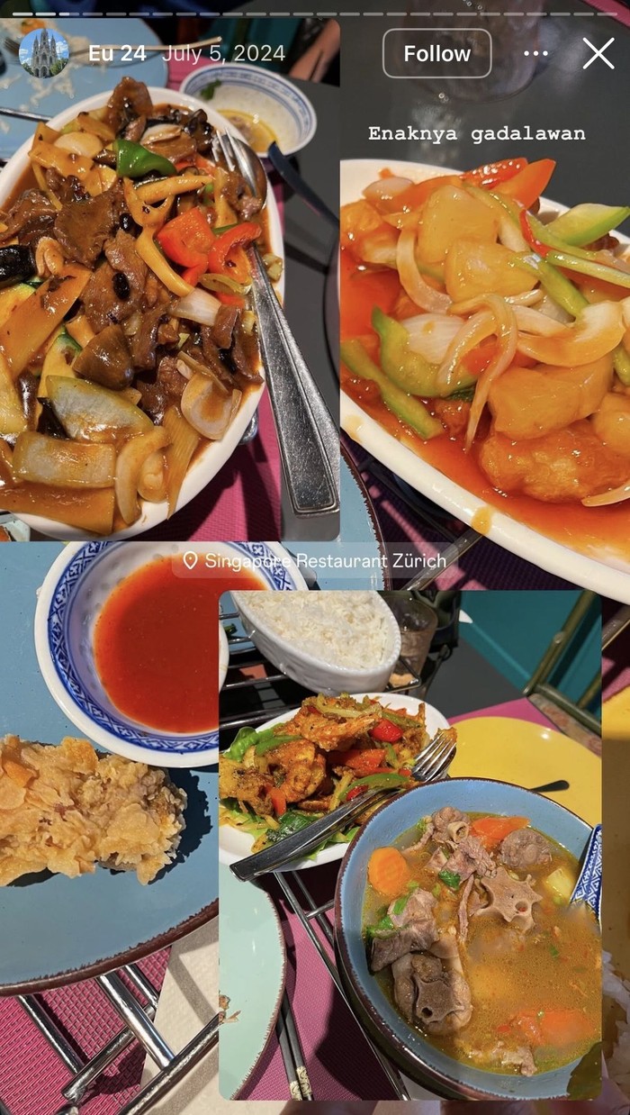 Ratu Namira Asyik Kulineran, Makan Pasta di Restoran hingga Mie di Korea