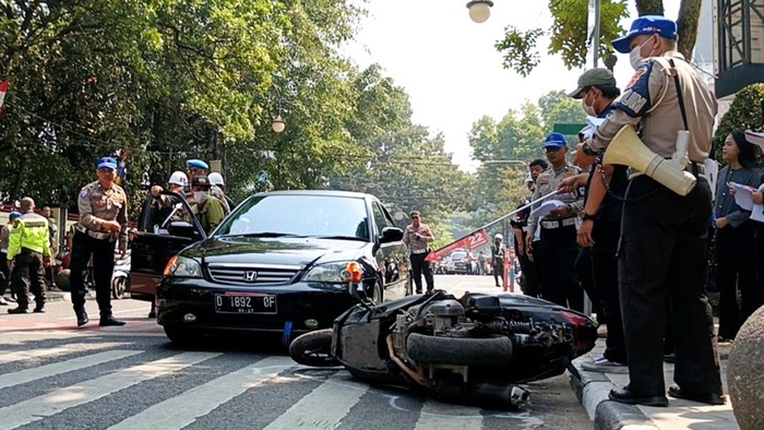 Rekonstruksi kasus tabrak lari di Bandung