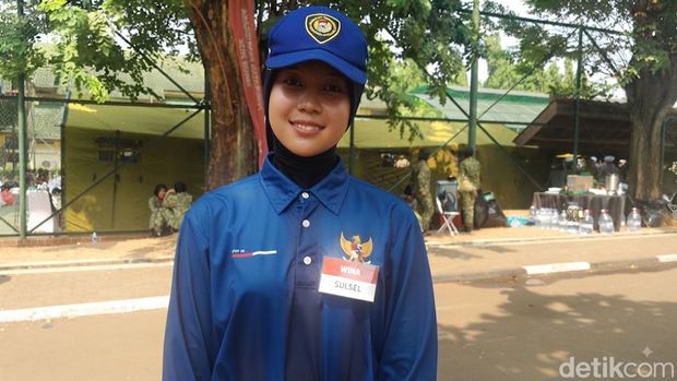 Taswina Putri, Calon Paskibaraka Tingkat Pusat 2026 perwakilan Sulawesi Selatan (Sulsel).