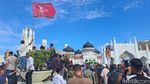Potret Massa Zikir Akbar di Aceh Kibarkan Bendera Bulan Bintang
