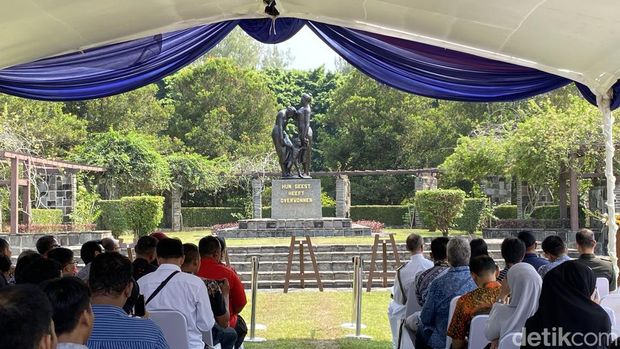 Suasana Peringatan 81 tahun berakhirnya Perang Dunia II di Erevald Kalibanteng, Kecamatan Semarang Barat, Kota Semarang, Sabtu (15/8/2026).