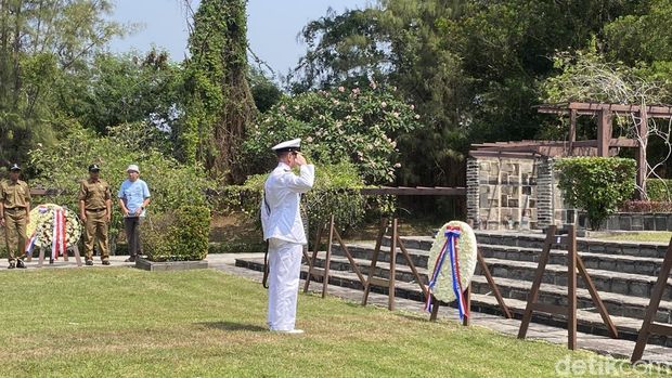 Suasana Peringatan 81 tahun berakhirnya Perang Dunia II di Erevald Kalibanteng, Kecamatan Semarang Barat, Kota Semarang, Sabtu (15/8/2026).