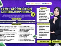 Kelas Excel Akuntansi untuk Mahir Membuat Laporan Data, Cek Programnya di Sini