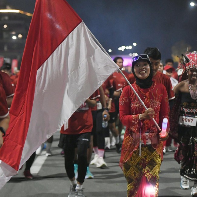 3.000 Pelari Ramaikan Merdeka Night Run di IKN