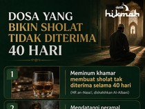 Awas Sholat Tak Diterima 40 Hari gegara Amalkan Dosa Ini