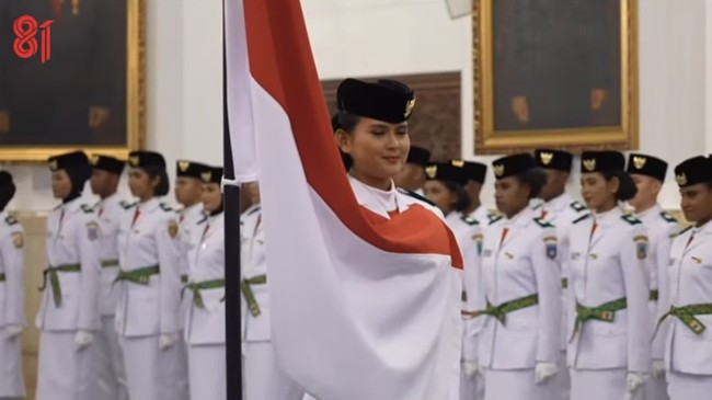 Ini Julita, Siswi SMAN 1 Tabang Kaltim Pimpin Upacara Pengukuhan Paskibraka 2026