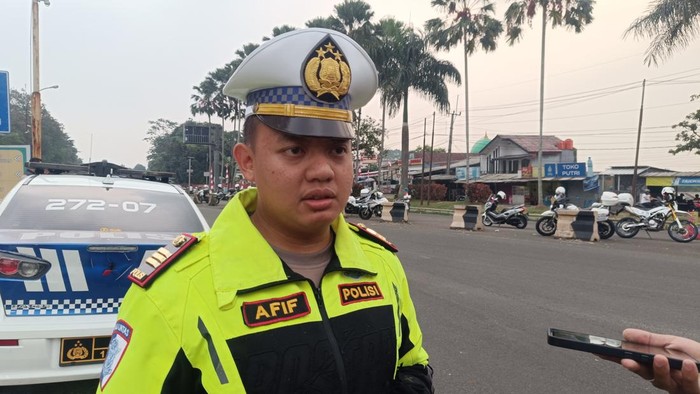 Kasat Lantas Polres Bogor AKP Afif Widhi Ananto. (Rizky Adha/detikcom)