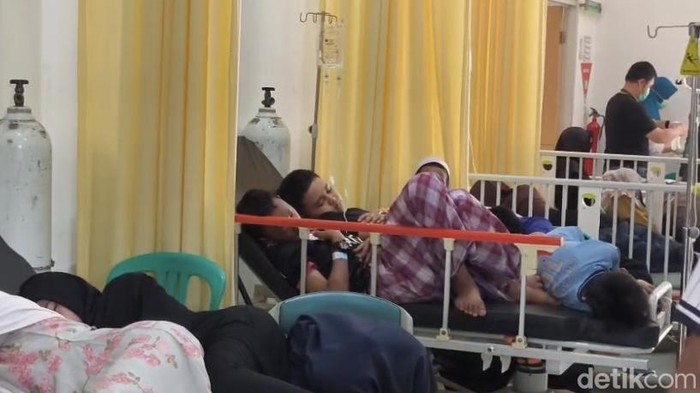 Kondisi santri korban keracunan di Sukabumi, Sabtu (15/8/2026).