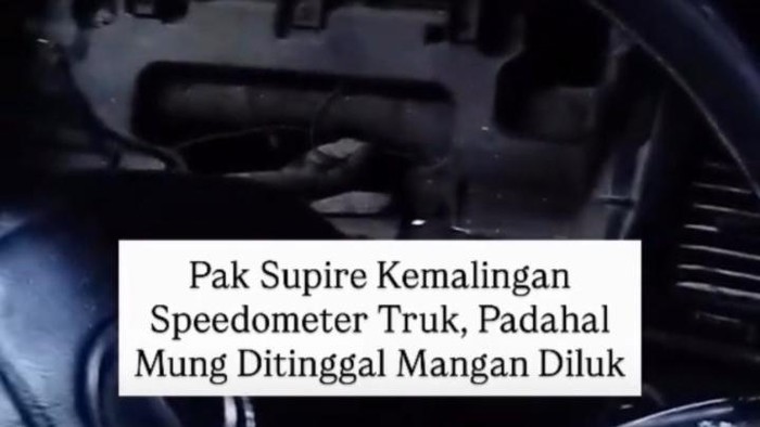 Aksi pencurian speedometer truk di Lamongan viral di media sosial