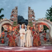 Megahnya Pernikahan Gamma Thohir dan Keelie, Bak Pesta Budaya di GWK Bali