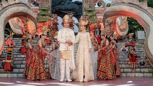 Megahnya Pernikahan Gamma Thohir dan Keelie, Bak Pesta Budaya di GWK Bali
