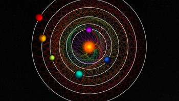 HD 110067, Sistem Enam Planet yang Bergerak Harmonis. Keanehan HD 110067 bukan terletak pada satu planet, melainkan pada sistem enam planet yang mengorbit bintang tersebut dalam pola resonansi orbital. Planet terdekat membutuhkan 9,11 hari untuk mengorbit, sementara planet berikutnya membutuhkan 13,67 hari atau sekitar 1,5 kali lebih lama. Pola ini berlanjut pada planet-planet lainnya. Keteraturan tersebut bahkan membantu astronom memprediksi keberadaan planet yang sebelumnya belum terdeteksi dari pola penurunan cahaya bintang. Foto: NASA