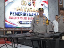 Senjata Api Personel Polres Blitar Diperiksa, Ini Tujuannya