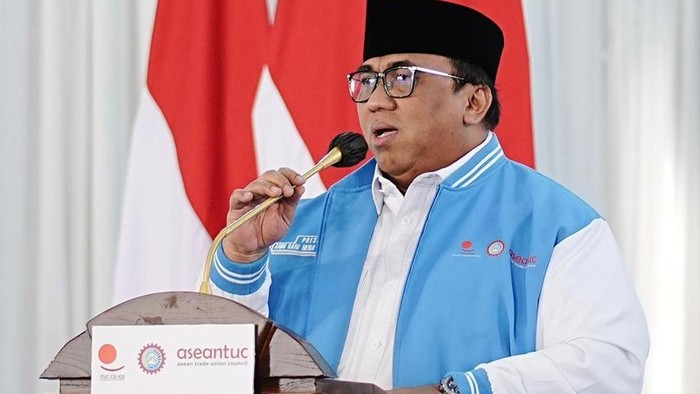 Presiden Konfederasi Serikat Pekerja Seluruh Indonesia (KSPSI), Andi Gani Nena Wea