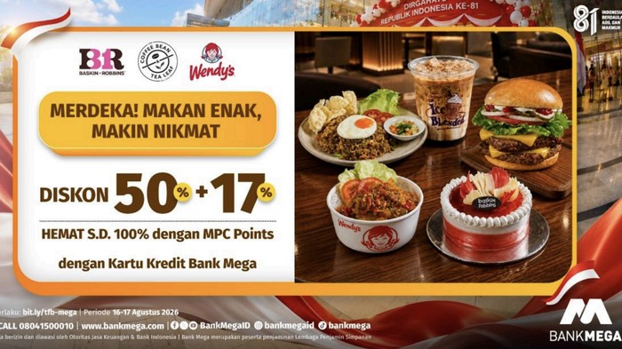 Promo Spesial Baskin-Robbins hingga Wendys HUT RI ke-81