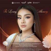 Potret Putri Juficha Miss Earth Indonesia yang Meninggal di Hari Ultah ke-26